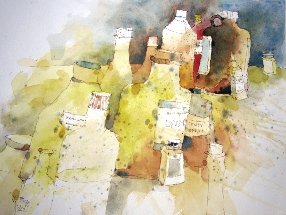 Gelbes Stillleben von Holger Figge